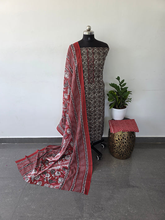 Regular/office wear pure cotton set - BF67