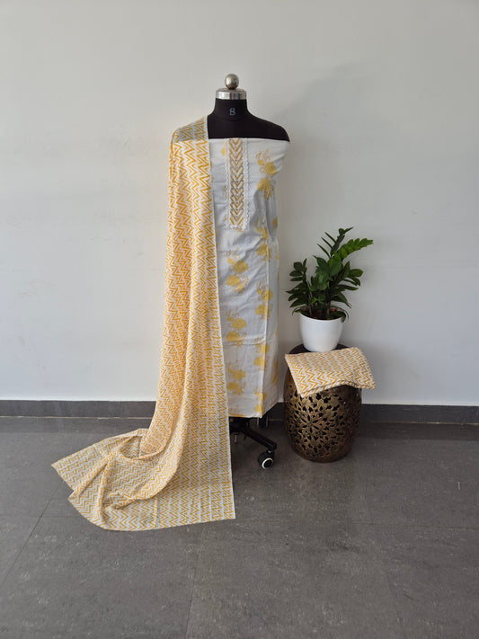 Regular/office wear pure cotton set - BF61