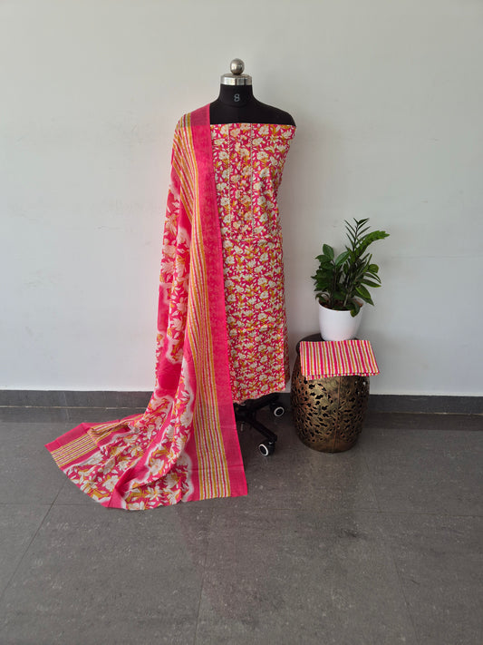 Regular/office wear pure cotton set - BF59