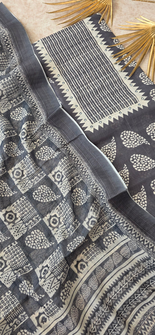 Linen cotton set - Grey