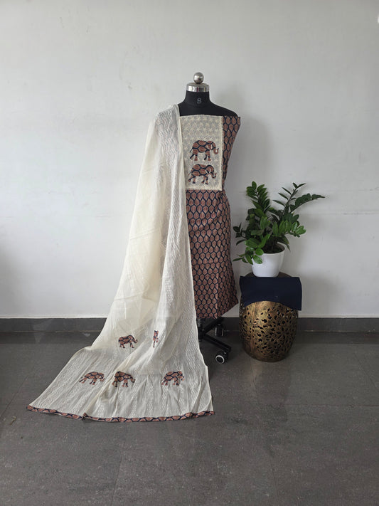 Premium applique cotton set - Blue