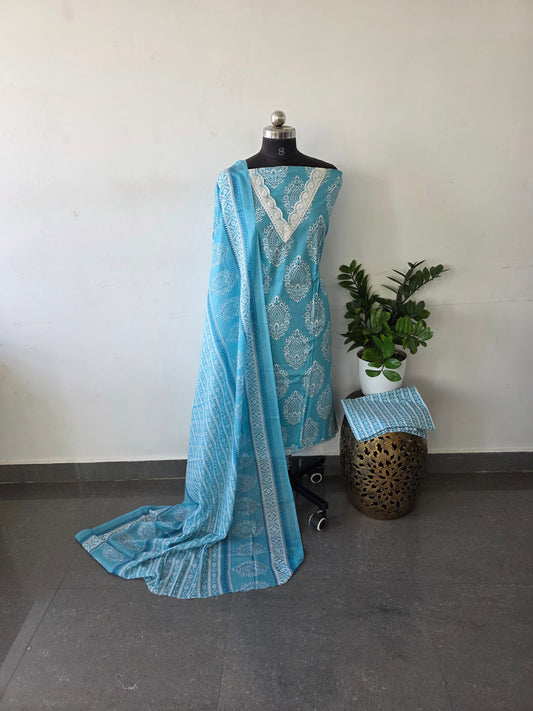 Pure cotton set - Blue