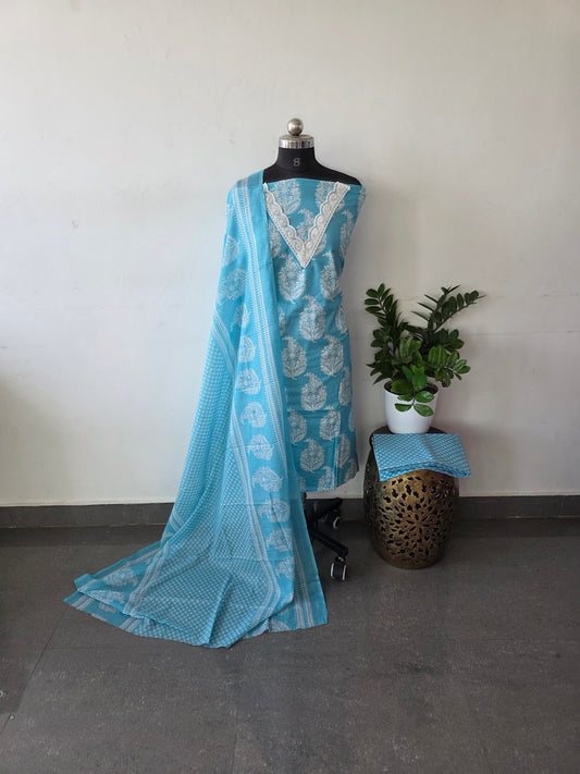 Regular/office wear pure cotton set - BF34