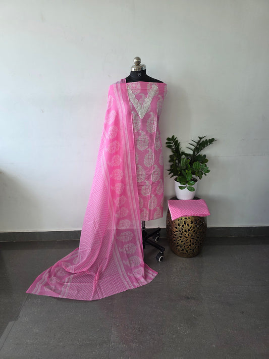 Regular/office wear pure cotton set - BF33