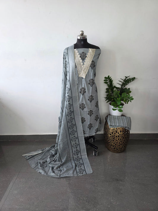 Regular/office wear pure cotton set -BF37