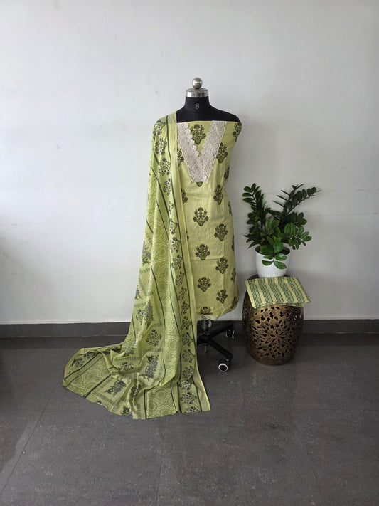 Regular/office wear pure cotton set - BF35