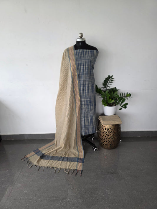 Pure handloom set cotton - Blue