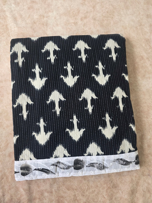 Pure kantha jaipuri cotton set - black 1