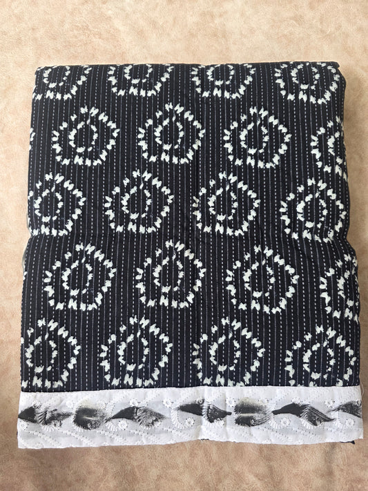 Pure kantha jaipuri cotton set - black4