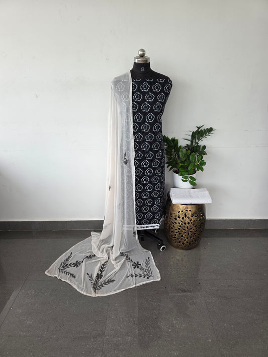 Pure kantha jaipuri cotton set - black4
