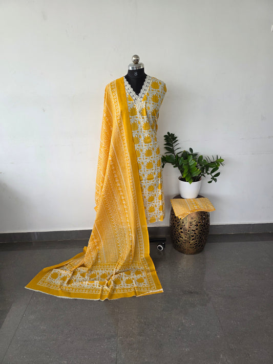 Regular/office wear pure cotton set - BF30