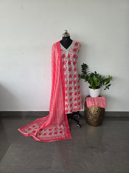 Regular/office wear pure cotton set - BF28