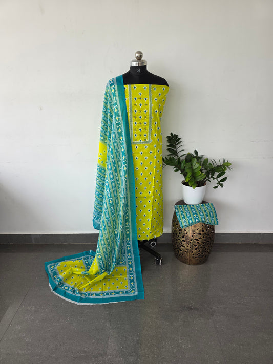 Regular/office wear pure cotton set - BF27