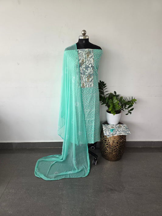 Regular/office wear pure cotton set - BF24