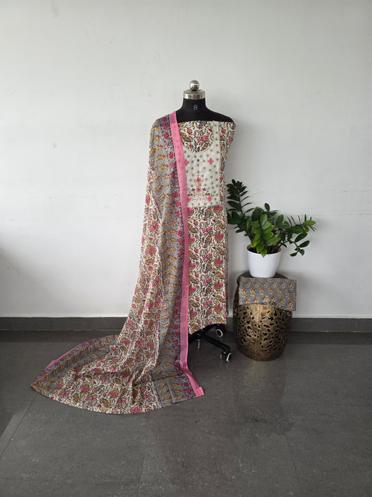 Regular/office wear pure cotton set - BF21