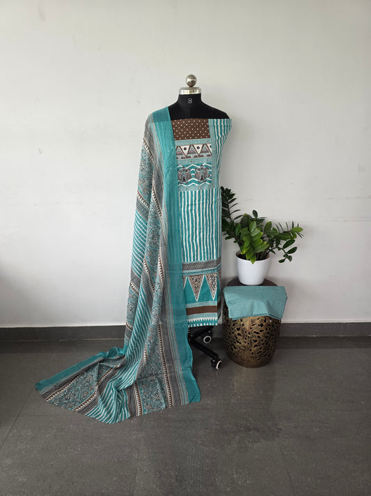 Regular/office wear pure cotton set - BF18