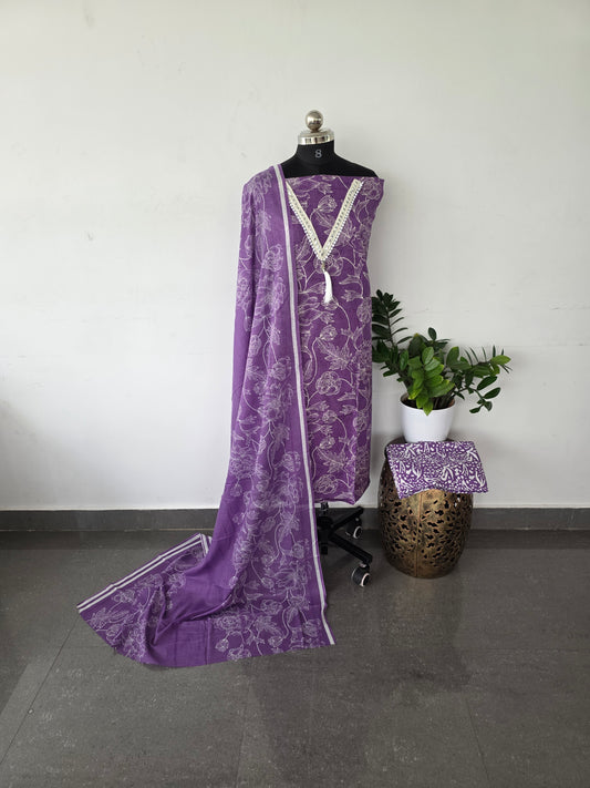 Regular/office wear pure cotton set - BF16