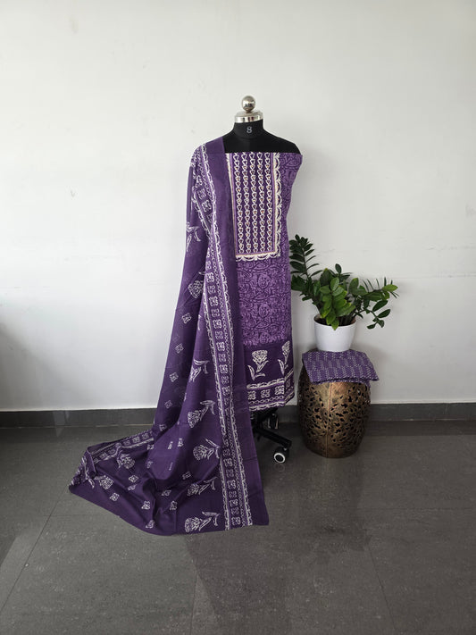 Regular/office wear pure cotton set - BF12