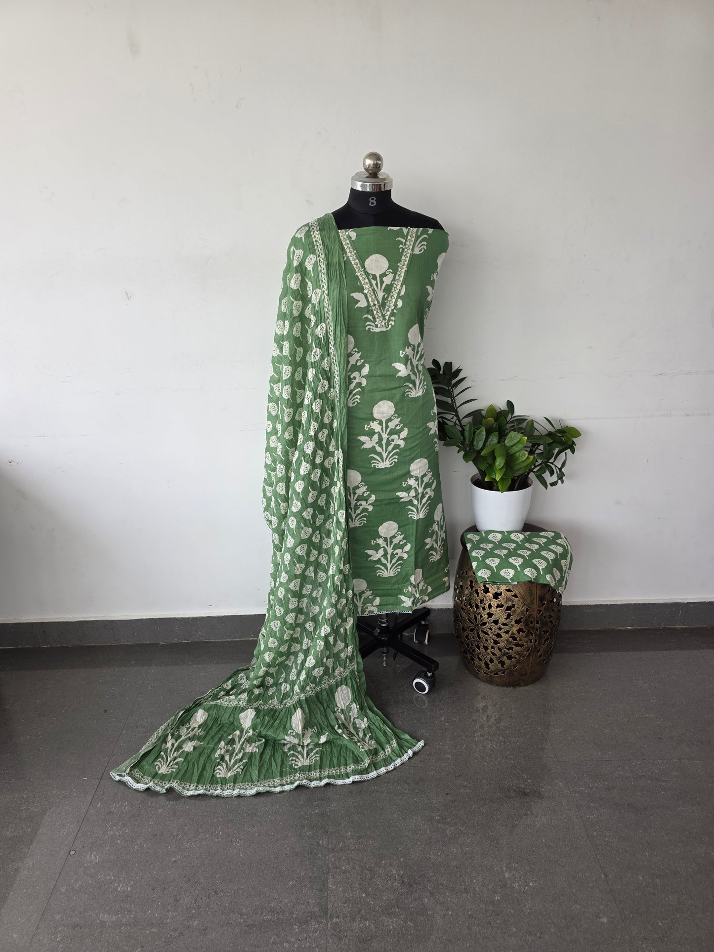 Premium jaipuri cotton set - Flower 1