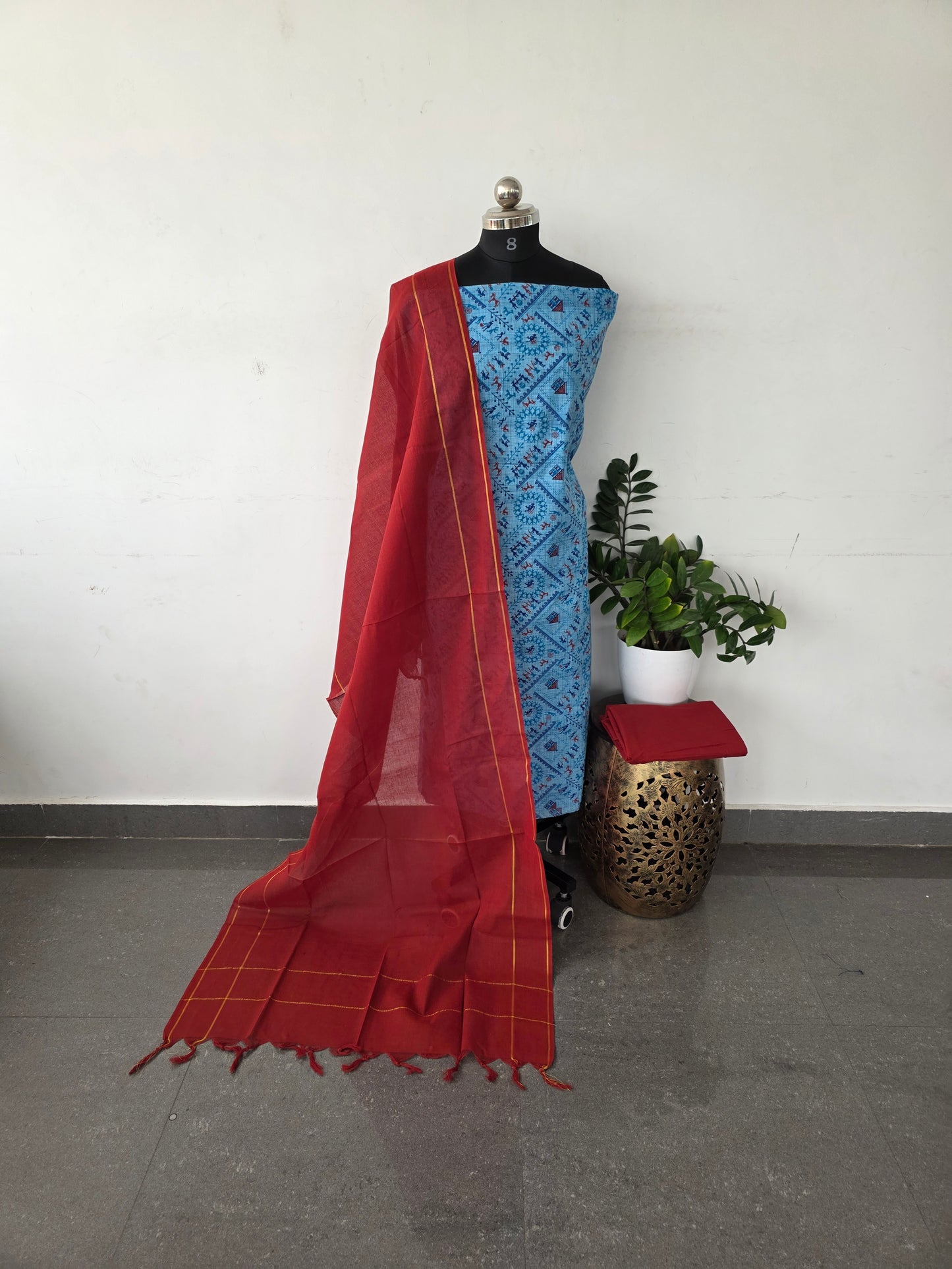 Pure handloom warli cotton set - WC5
