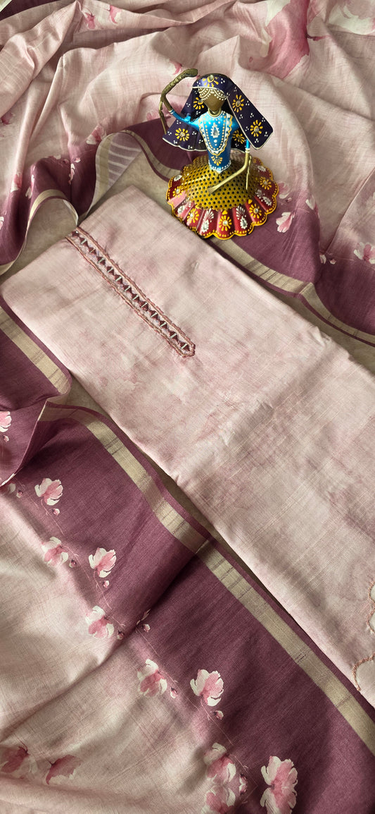 Premium tussar silk set - T1
