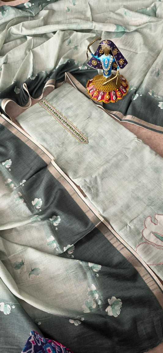 Premium tussar silk set - T3