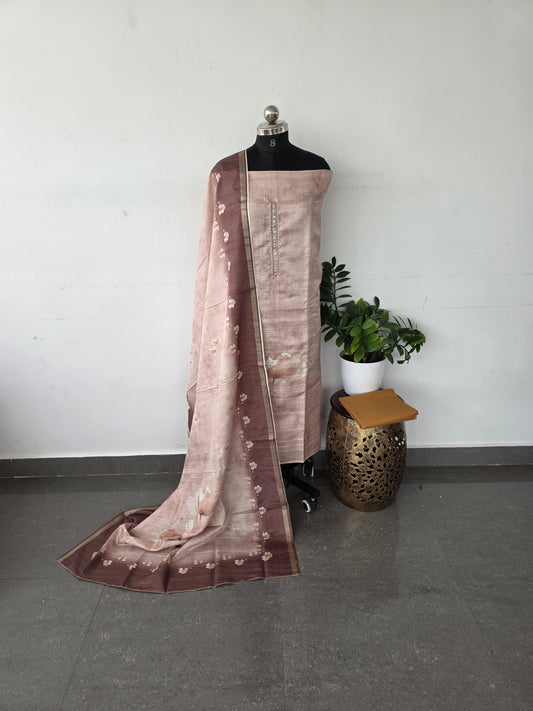 Premium tussar silk set - T4
