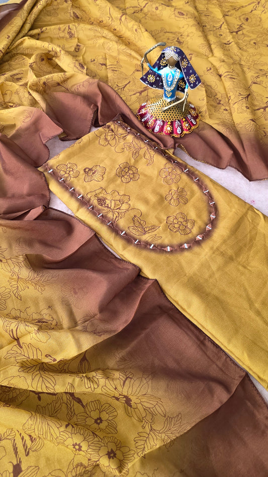 Premium fancy soft silk set - fancy2