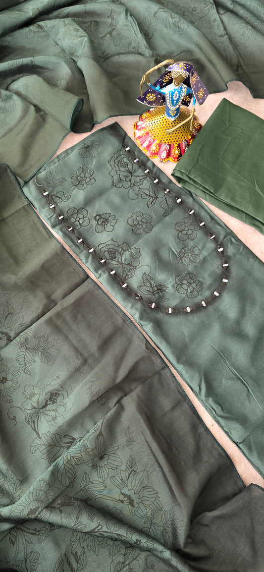 Premium fancy soft silk set - fancy4