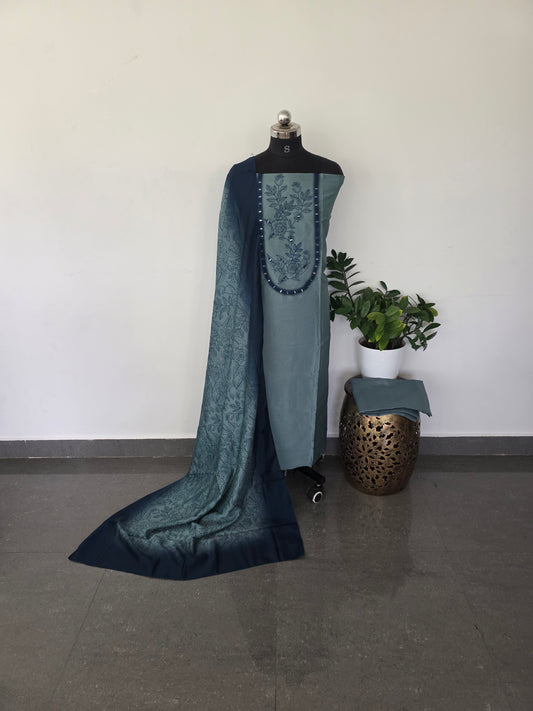 Premium fancy soft silk set - fancy8