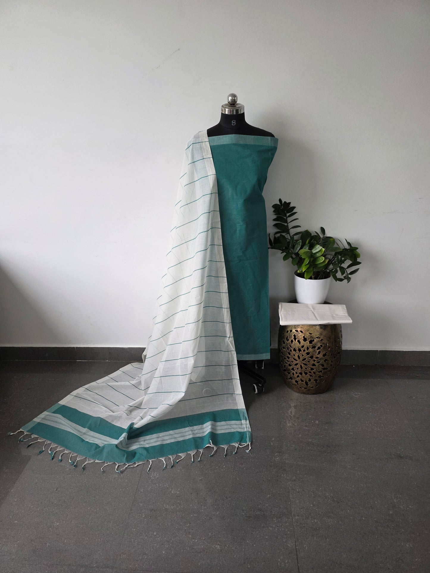 Pure cotton set - teal green