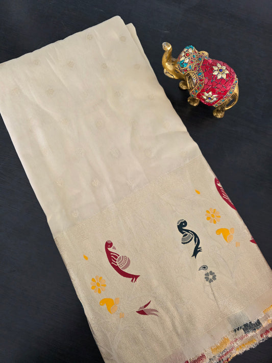 Premium cosmos paithani silk running material - PM6