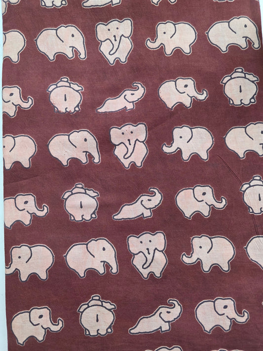 Pure kalamkari cotton running material - KM1
