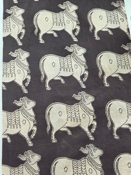 Pure kalamkari cotton running material - KM11
