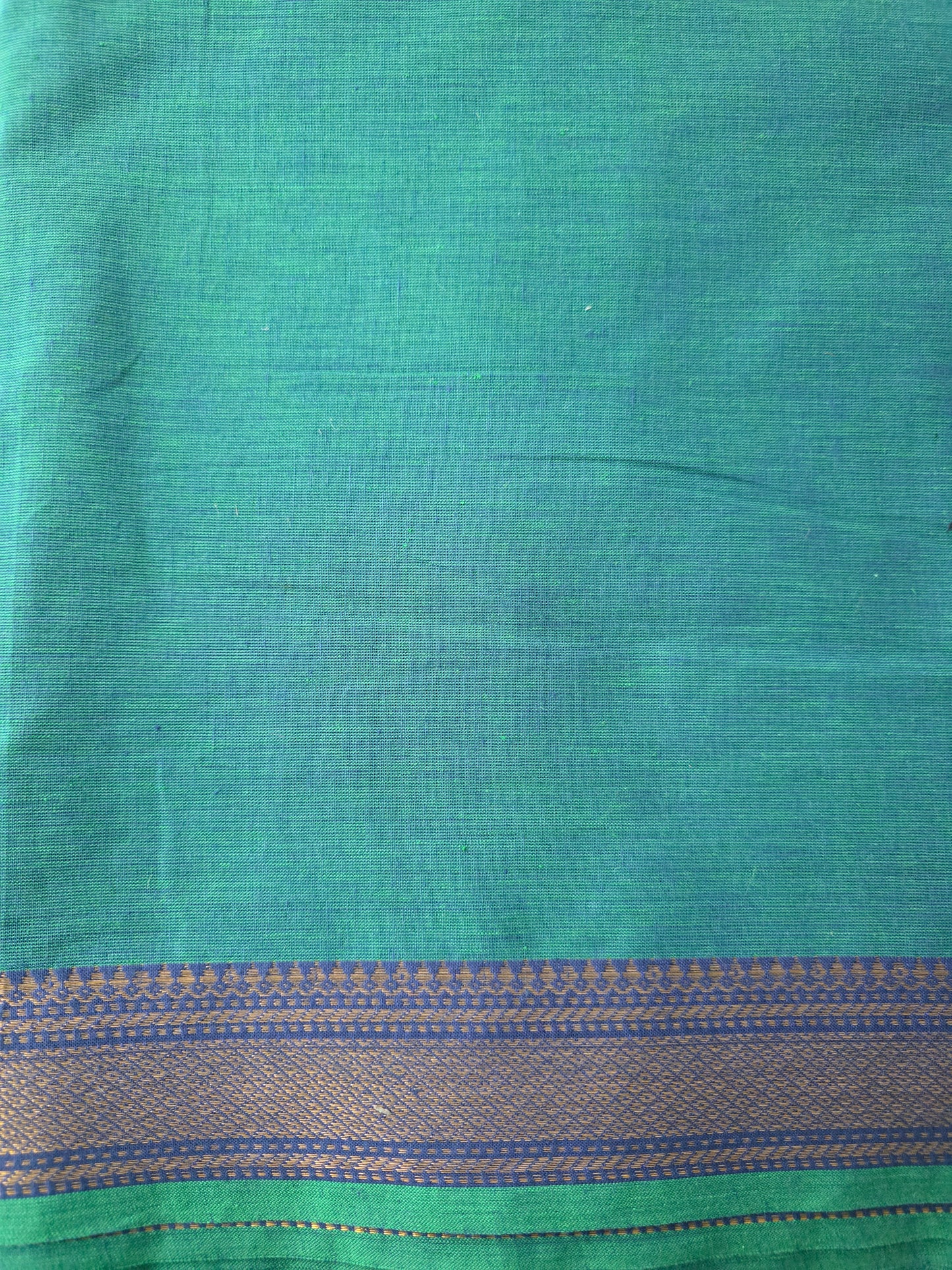 Handloom cotton with mangalagiri border - MM1
