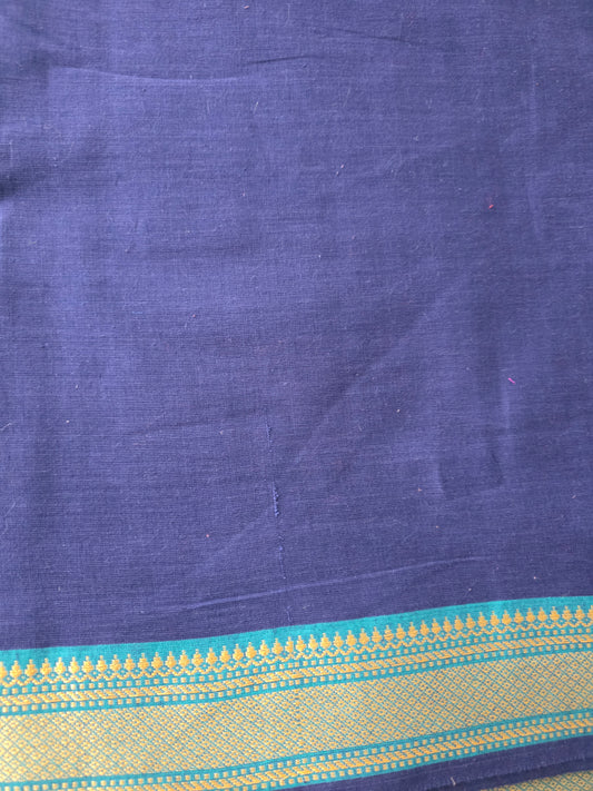 Handloom cotton with mangalagiri border - MM2
