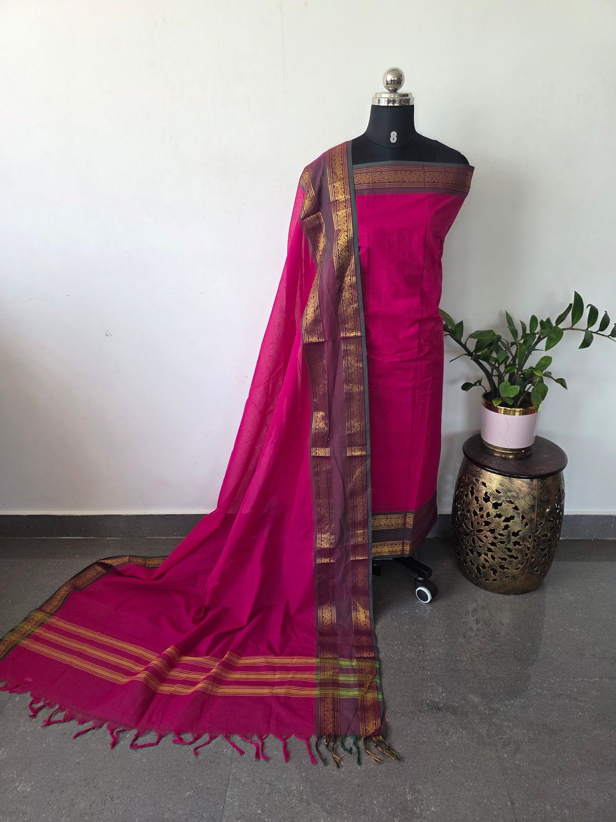 Premium chettinadu cotton salwar set -CK273