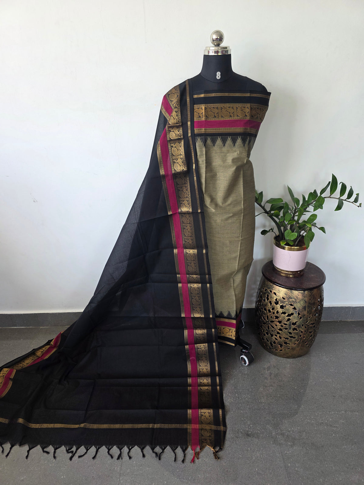 Premium chettinadu cotton salwar set -CK255