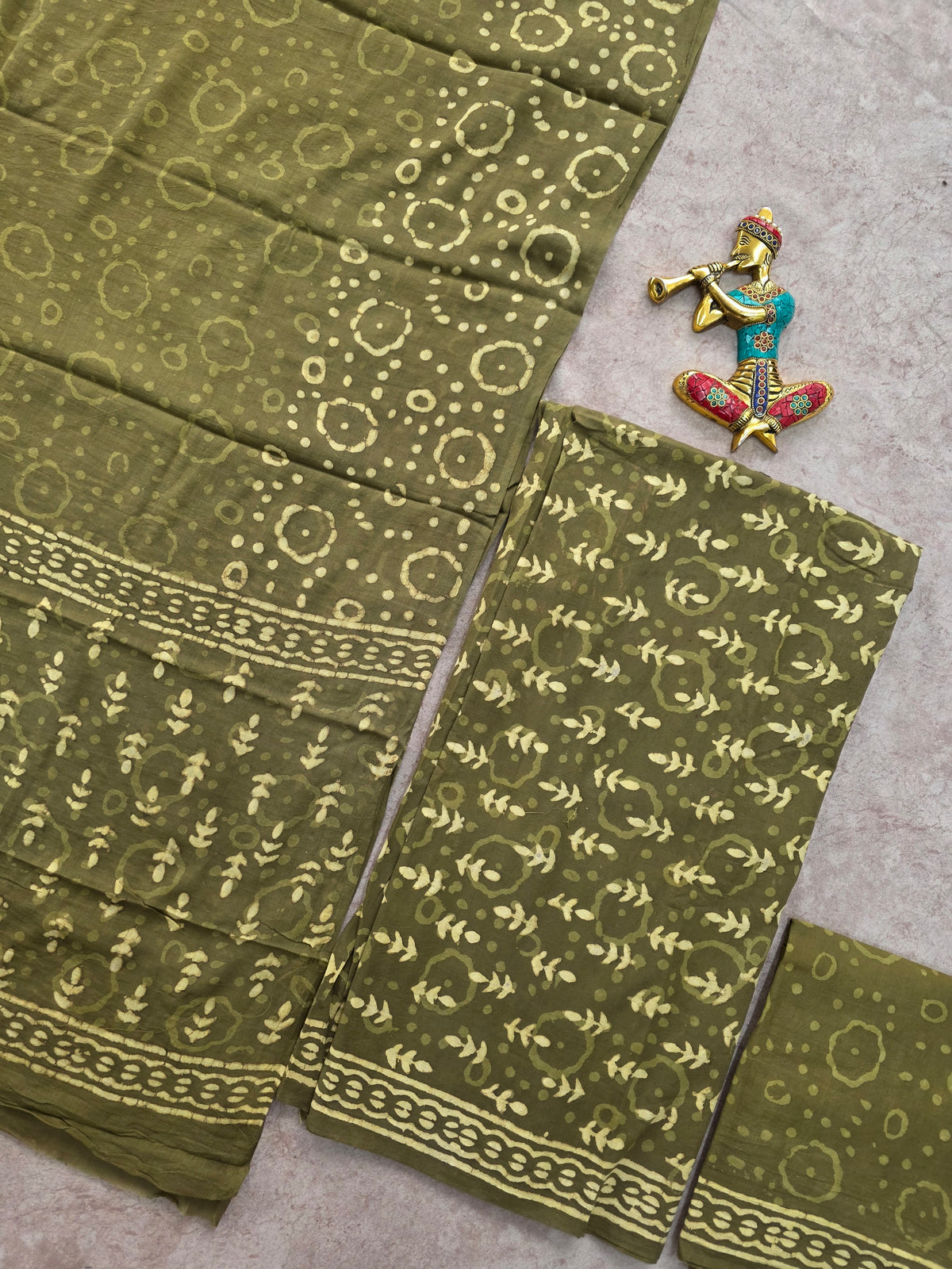 Bagru Handblock cotton salwar set - JA649