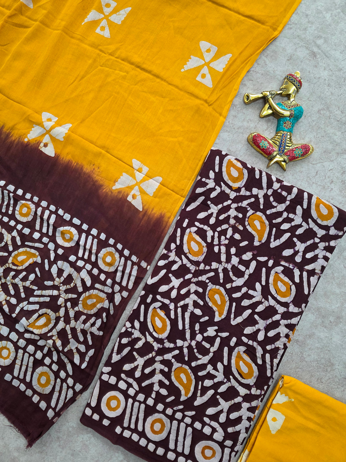 Bagru Handblock cotton salwar set - JA661