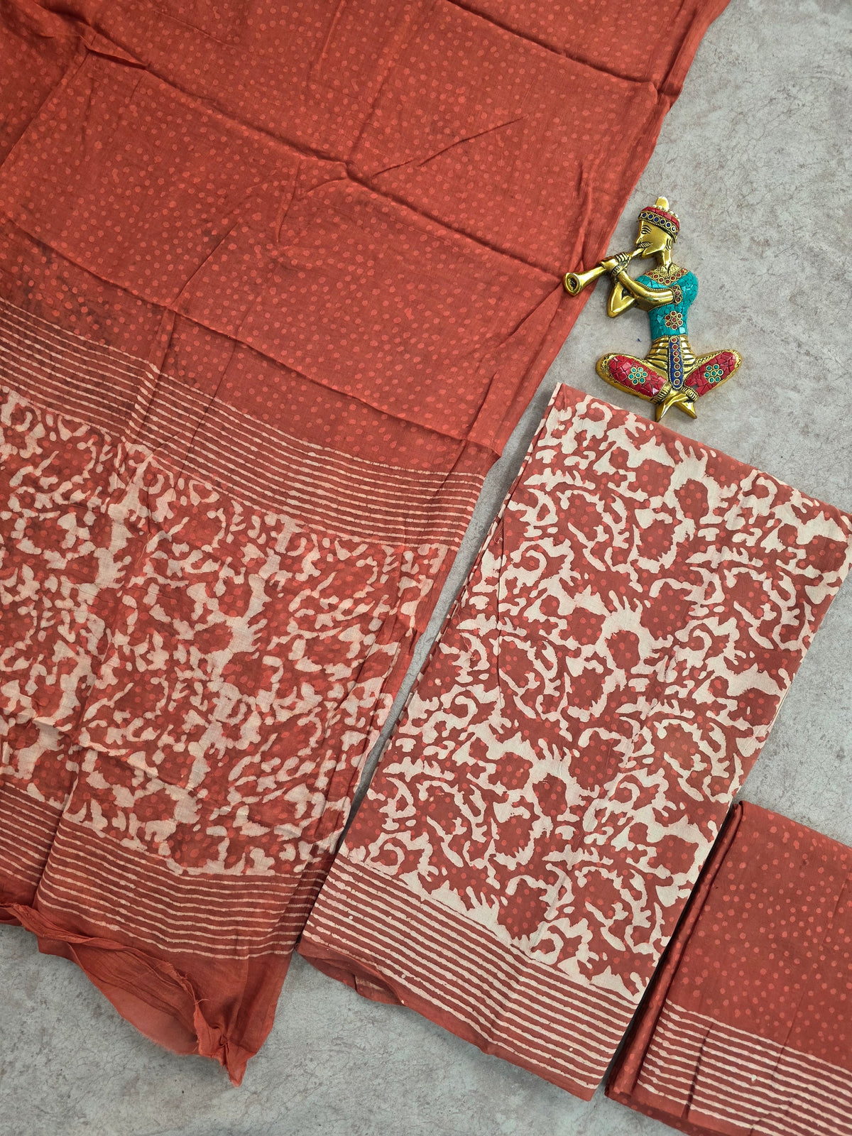 Bagru Handblock cotton salwar set - JA641