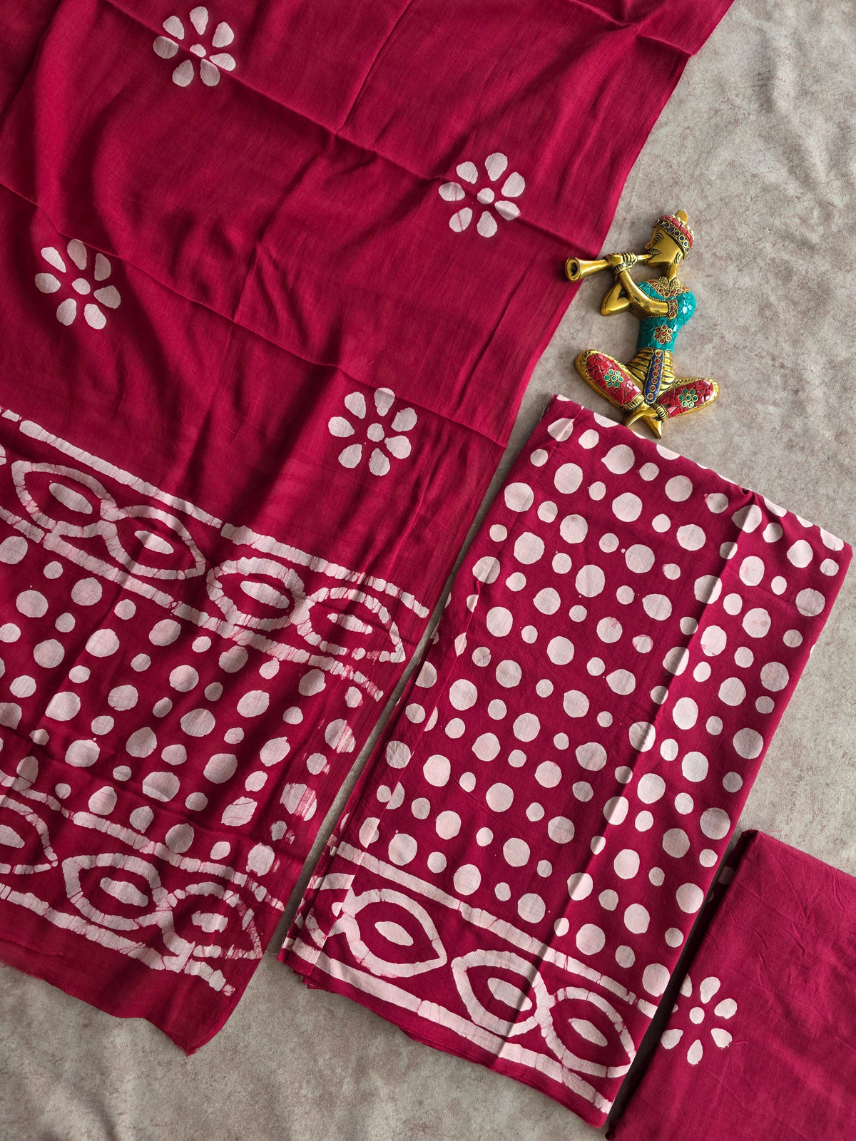 Bagru Handblock cotton salwar set - Ja668