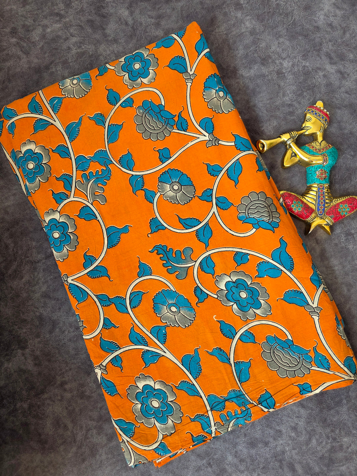 Pure kalamkari cotton running material-AK498
