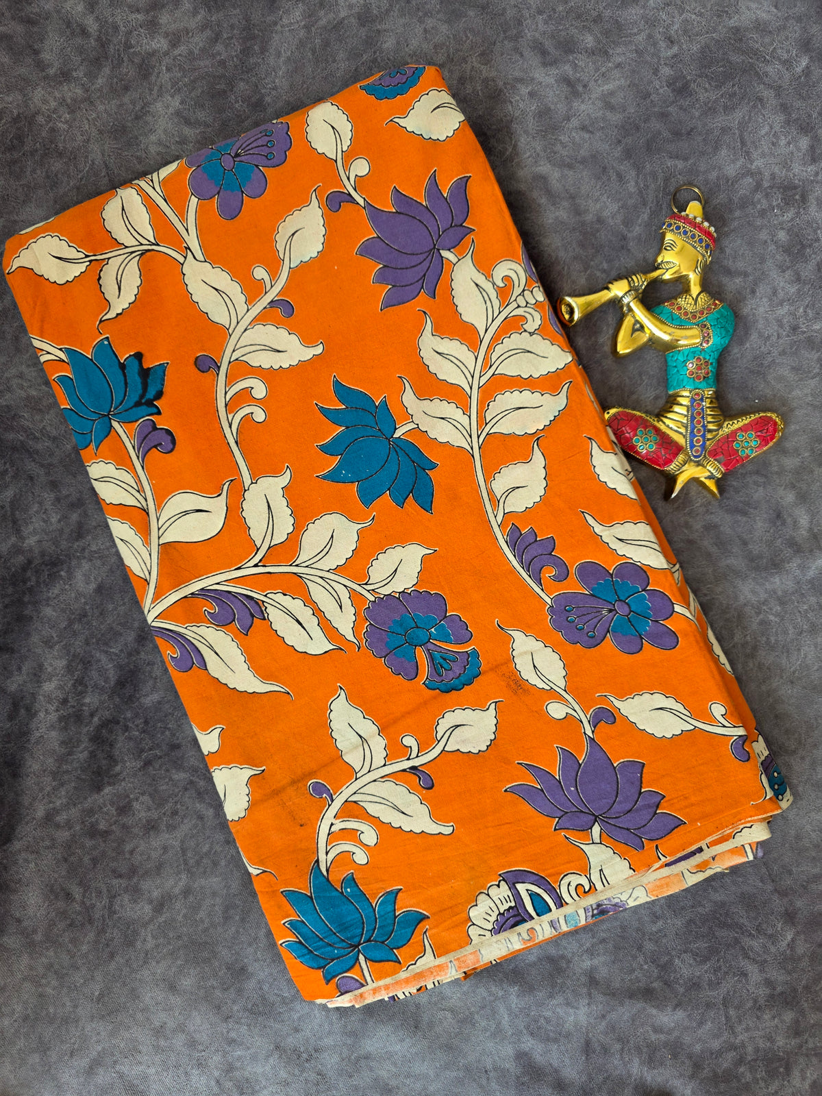 Pure kalamkari cotton running material-AK503
