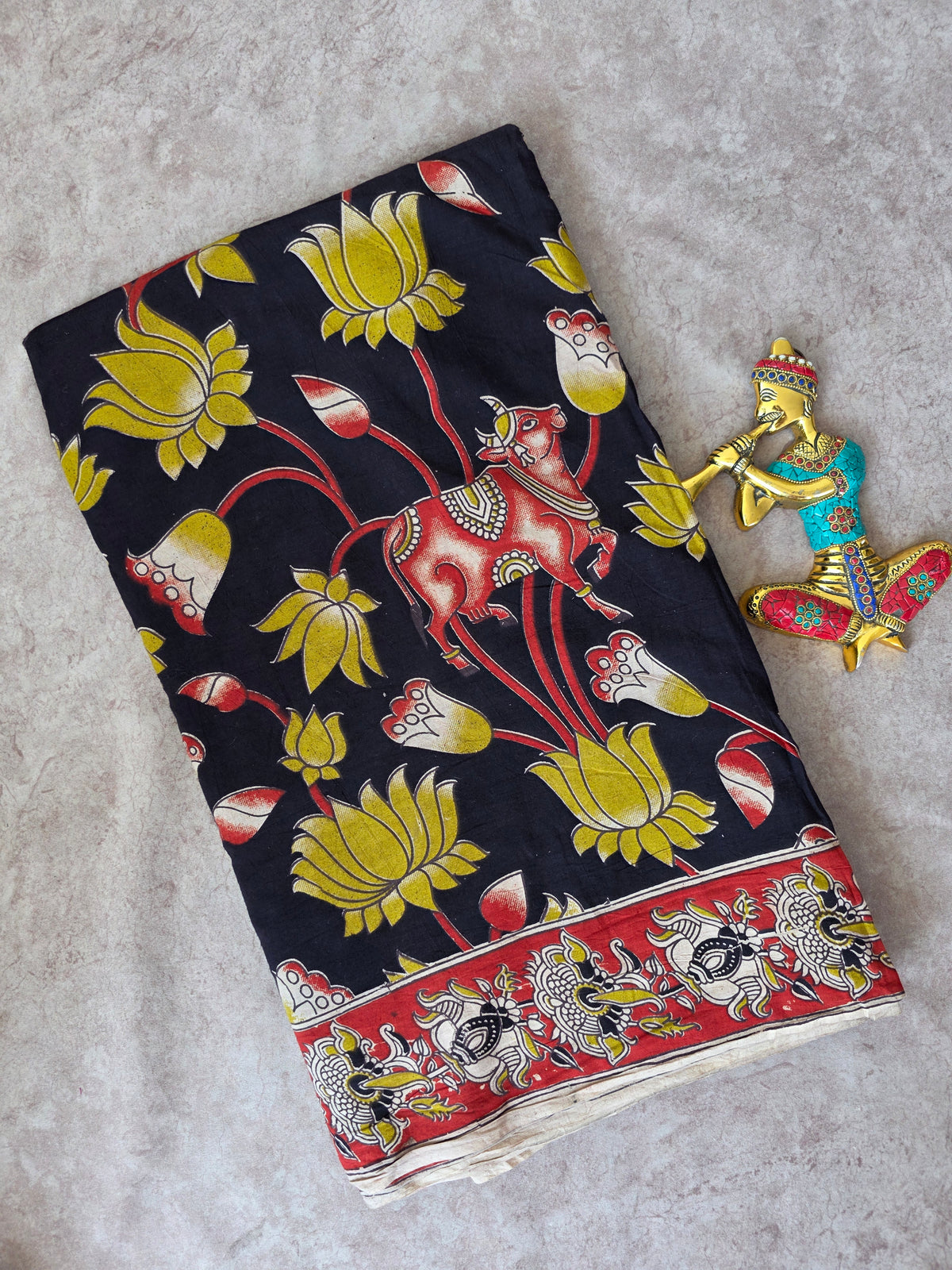 Pure kalamkari cotton running material-AK506