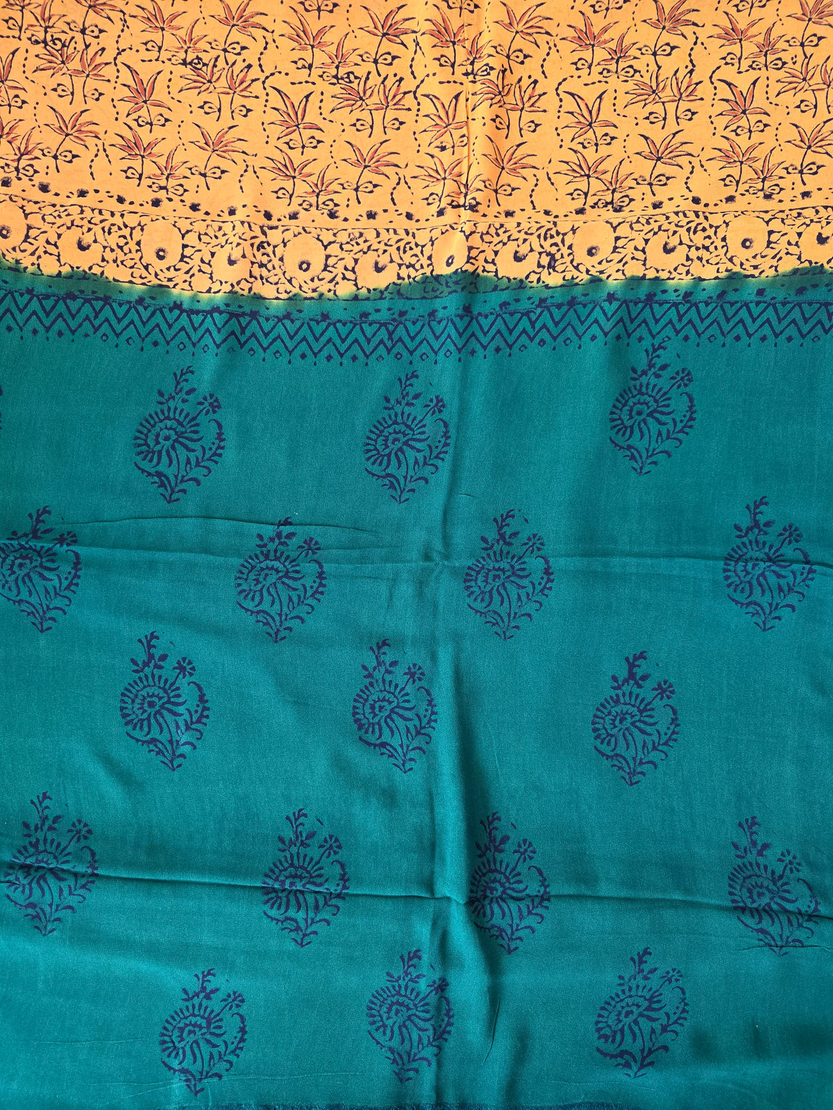 Handblock georgette salwar set -GE274