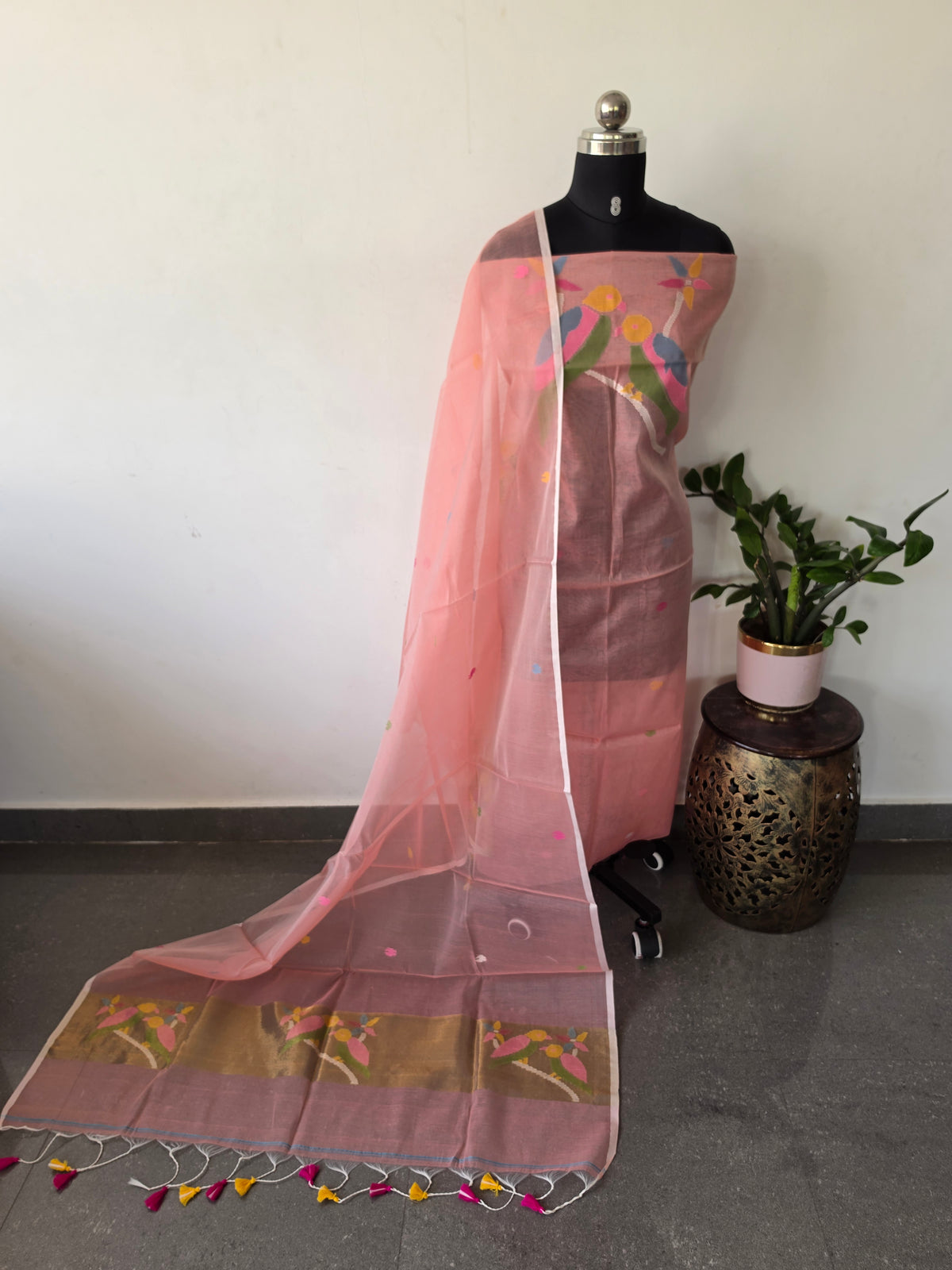 Premium muslin jamdhani set - JM56