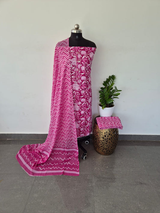 Regular/office wear pure cotton set - BF70