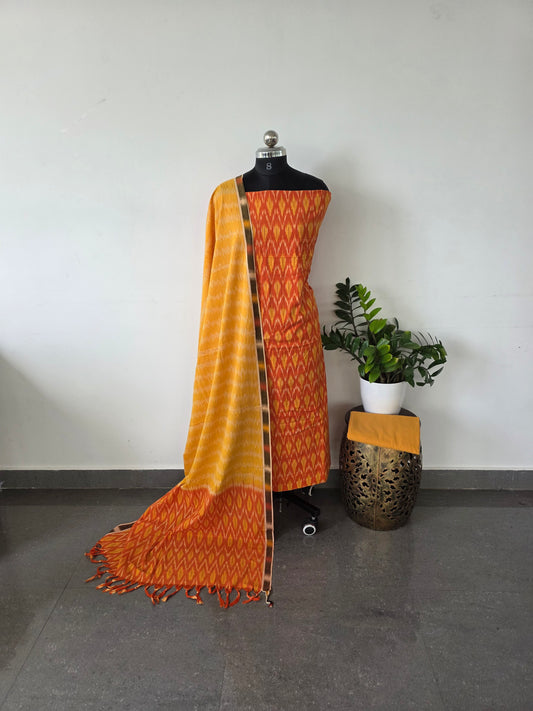 Pochampally ikkat cotton set - IC3