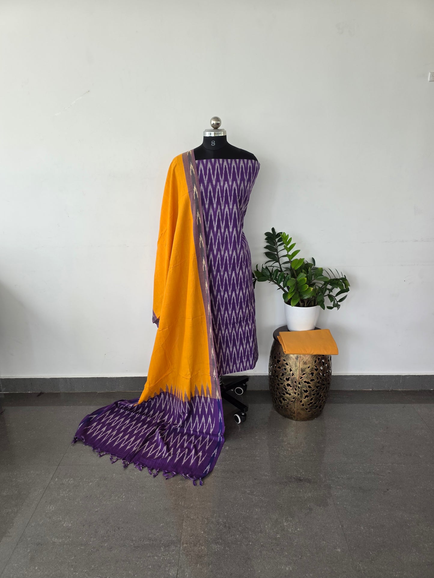 Pochampally ikkat cotton set - IC11